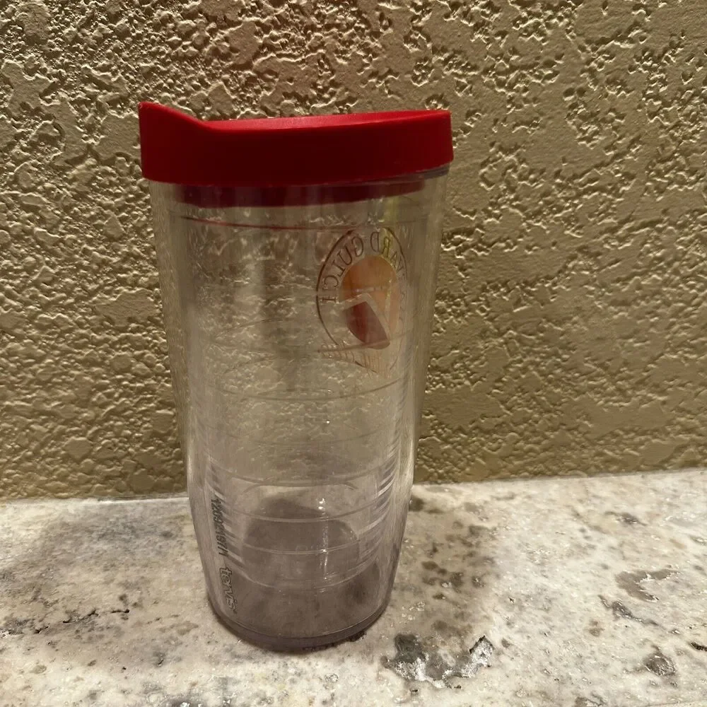Harvard Gulch Country Club Tervis Water Bottle Travel Mug‎ 16 Oz Red lid